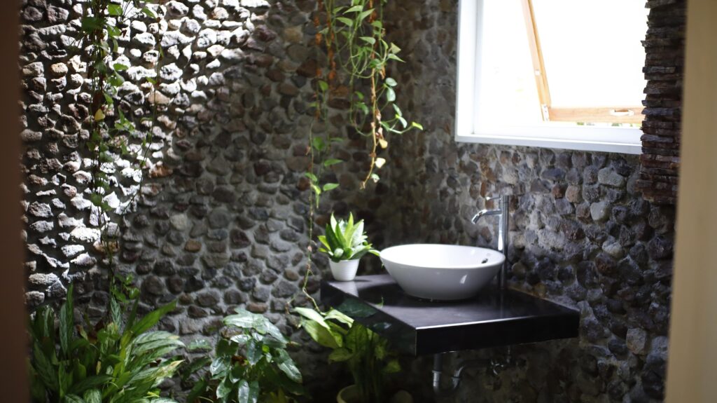 the honey moon family villa cozy bathroom at airmanis hillside retreat padang west sumatra