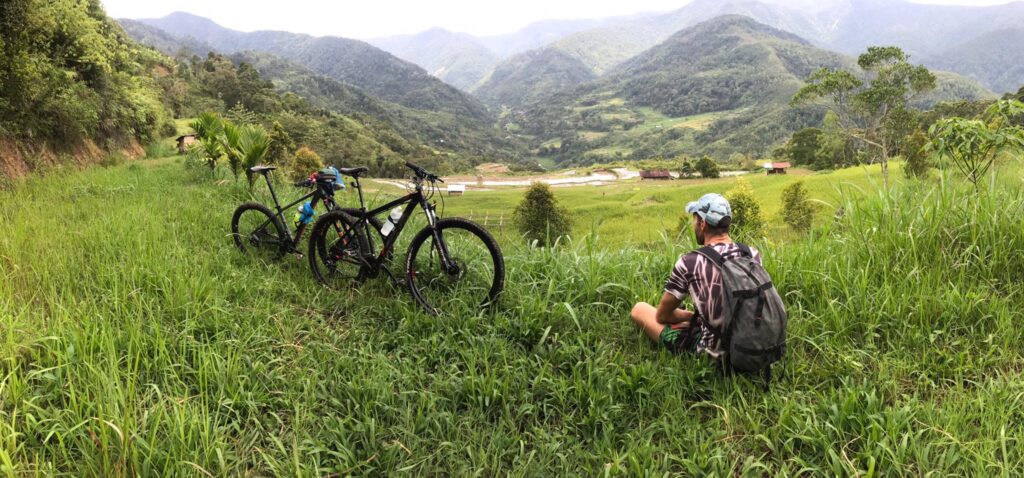 moutain biking near padang with air manis hillside retreat padang west sumatra